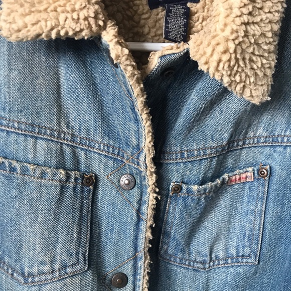 American Eagle Sherpa Denim Jacket - Picture 4 of 5